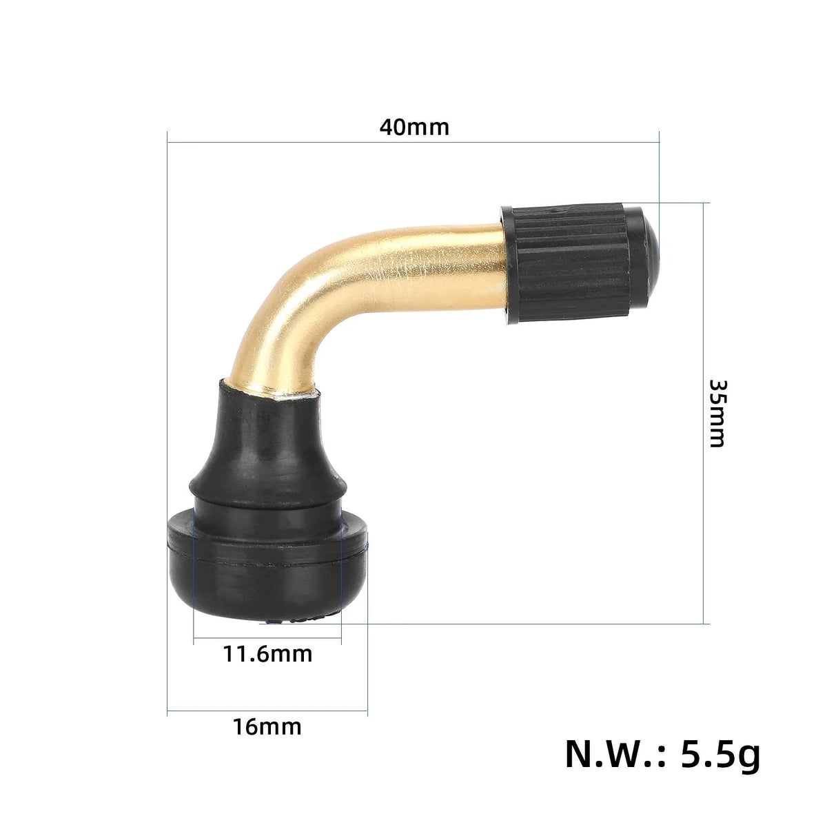 PVR50 ventil za tubeless gumu pod kutom od 90° – 2/6