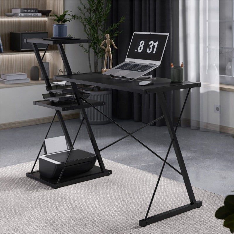 Mark Adler Leader 3.5 Black 116 cm radni stol s policama - slika 3
