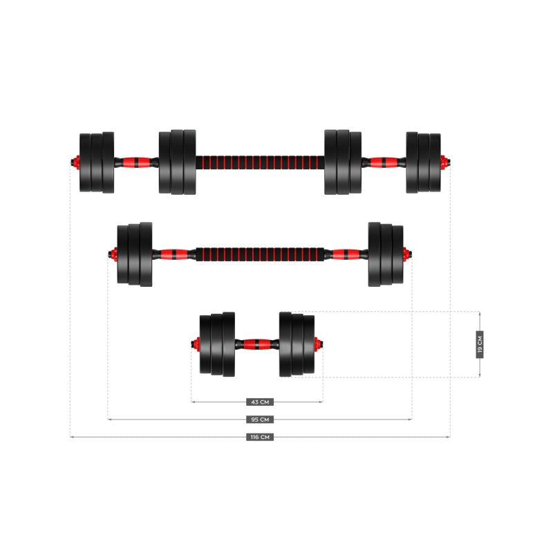 Set bučica Lion 20 kg