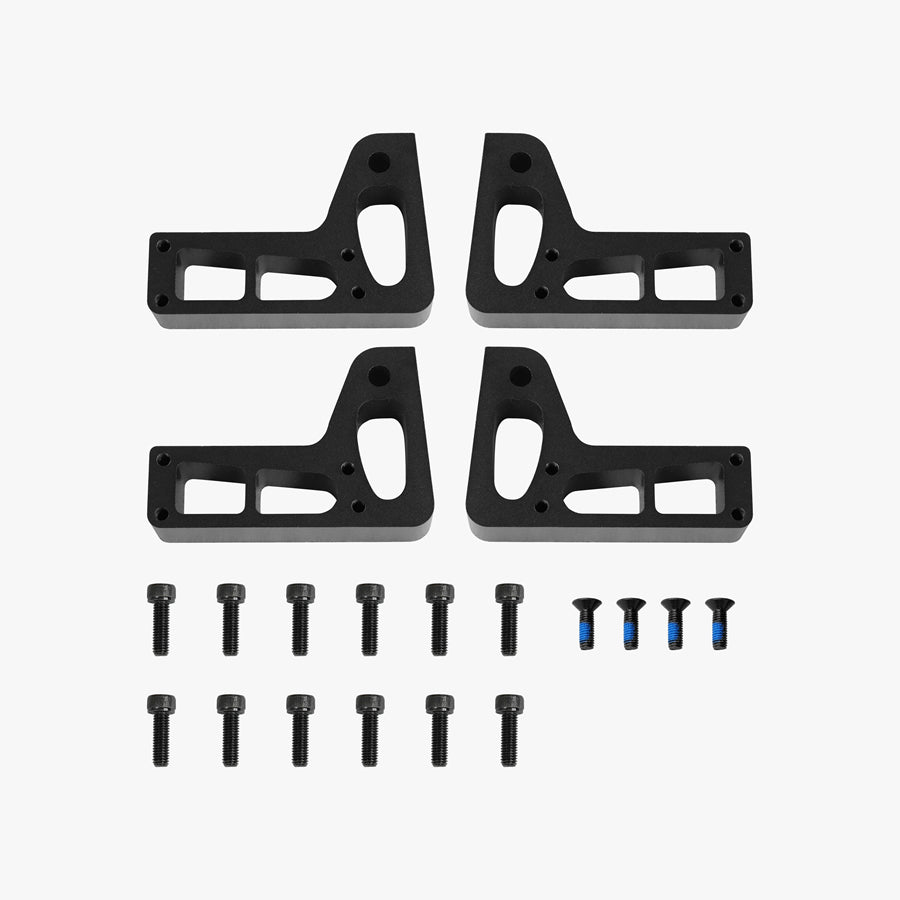 Crni metalni set nosača pedala za KingSong S16 i S16 Pro s pripadajućim vijcima u kompletu