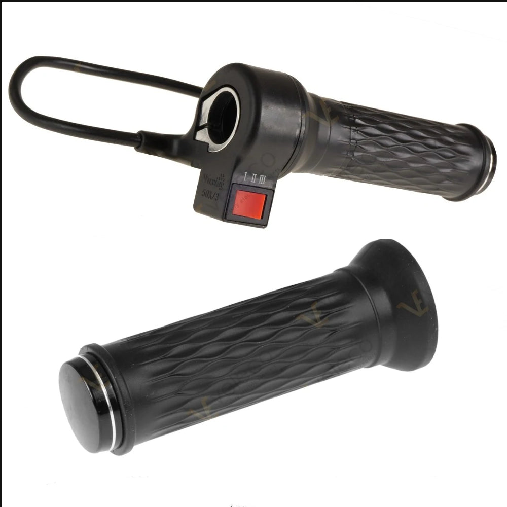 Set ručki gasa za Veleco Faster i Sparky crne boje s prekidačem brzina