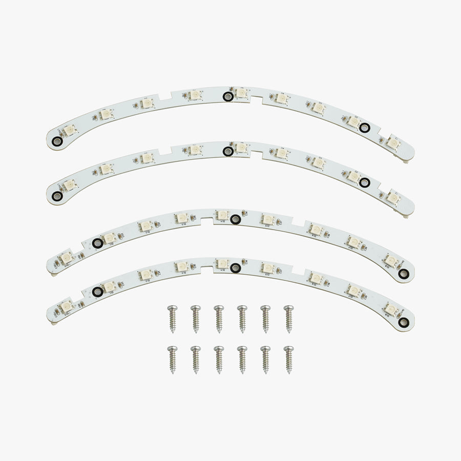 Set RGB LED svjetlosnih ploča za KingSong električni monocikl s vijcima za montažu