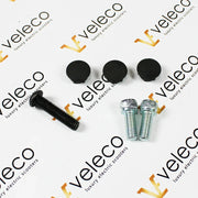 Set vijaka i crnih čepova za naslon Veleco Cristal električnog vozila na bijeloj podlozi