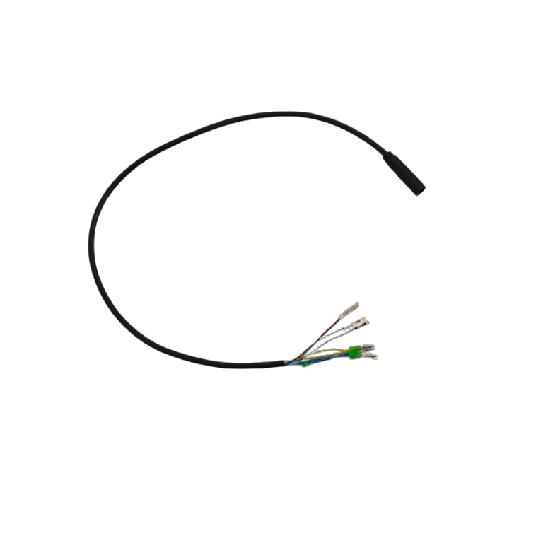 Crni spojni LCD kabel za kontroler električnog romobila Eco Speed 10X s vidljivim konektorima