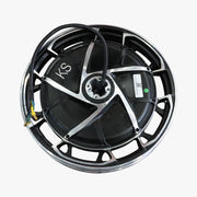 Šuplji motor za KingSong S22 Pro, crni motor s krakovima, pogled odozgo s kabelom i konektorima