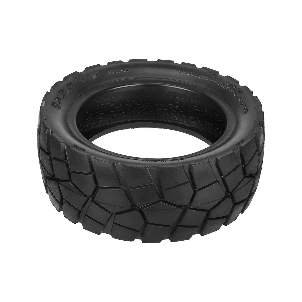 Terenska tubeless guma 9x3.0-5.5 za električni romobil KuKirin G2 Pro crne boje pogled sa strane