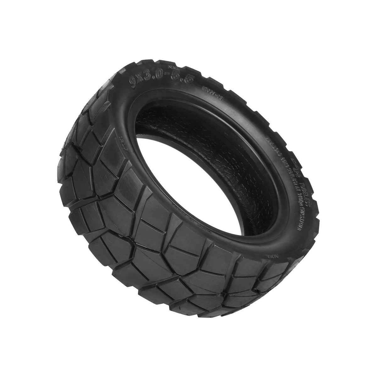 Terenska tubeless guma 9x3.0-5.5 za električni romobil KuKirin G2 Pro, crna guma s profilom