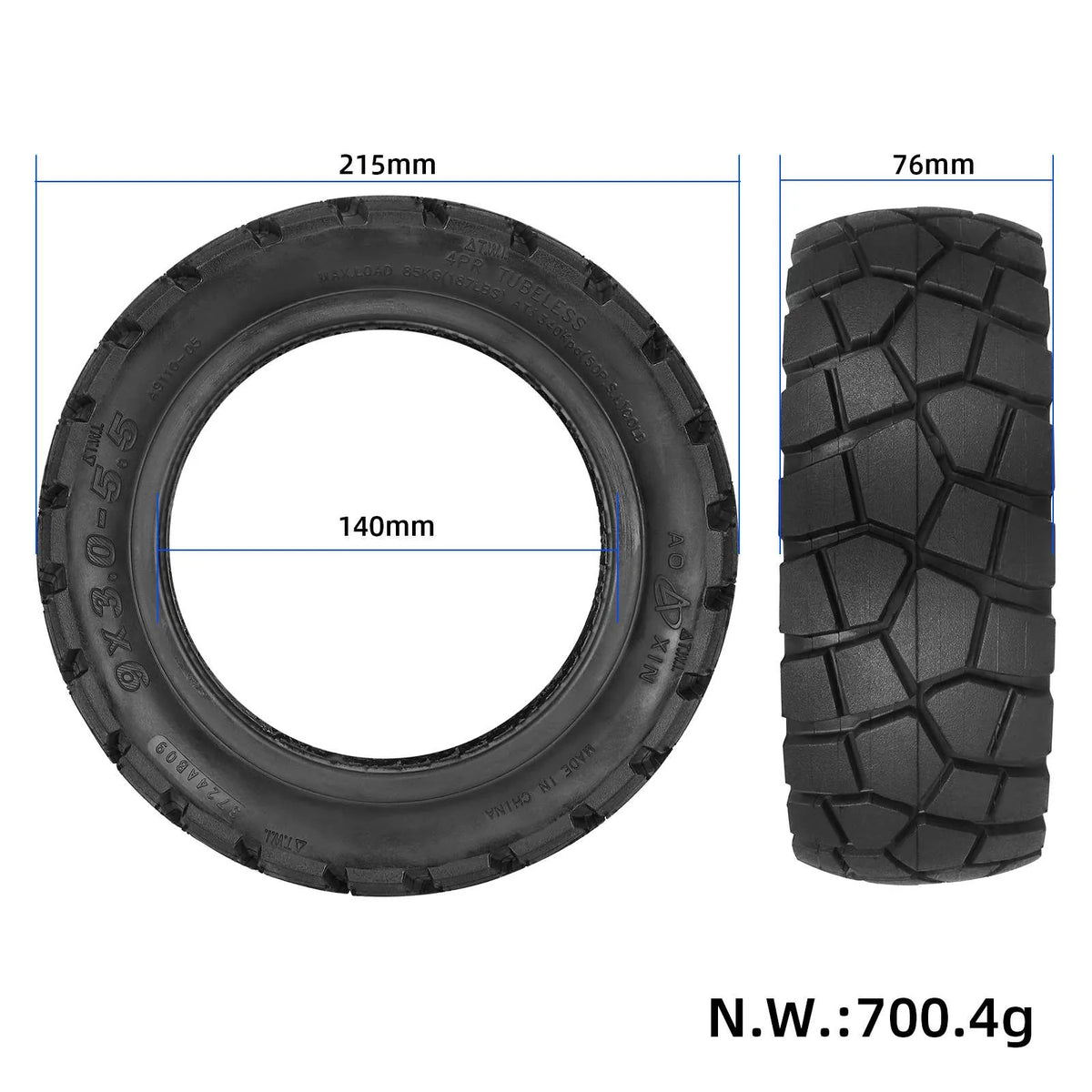 Terenska tubeless guma Aoxin A9110 9×3.0-5.5 – 2/6