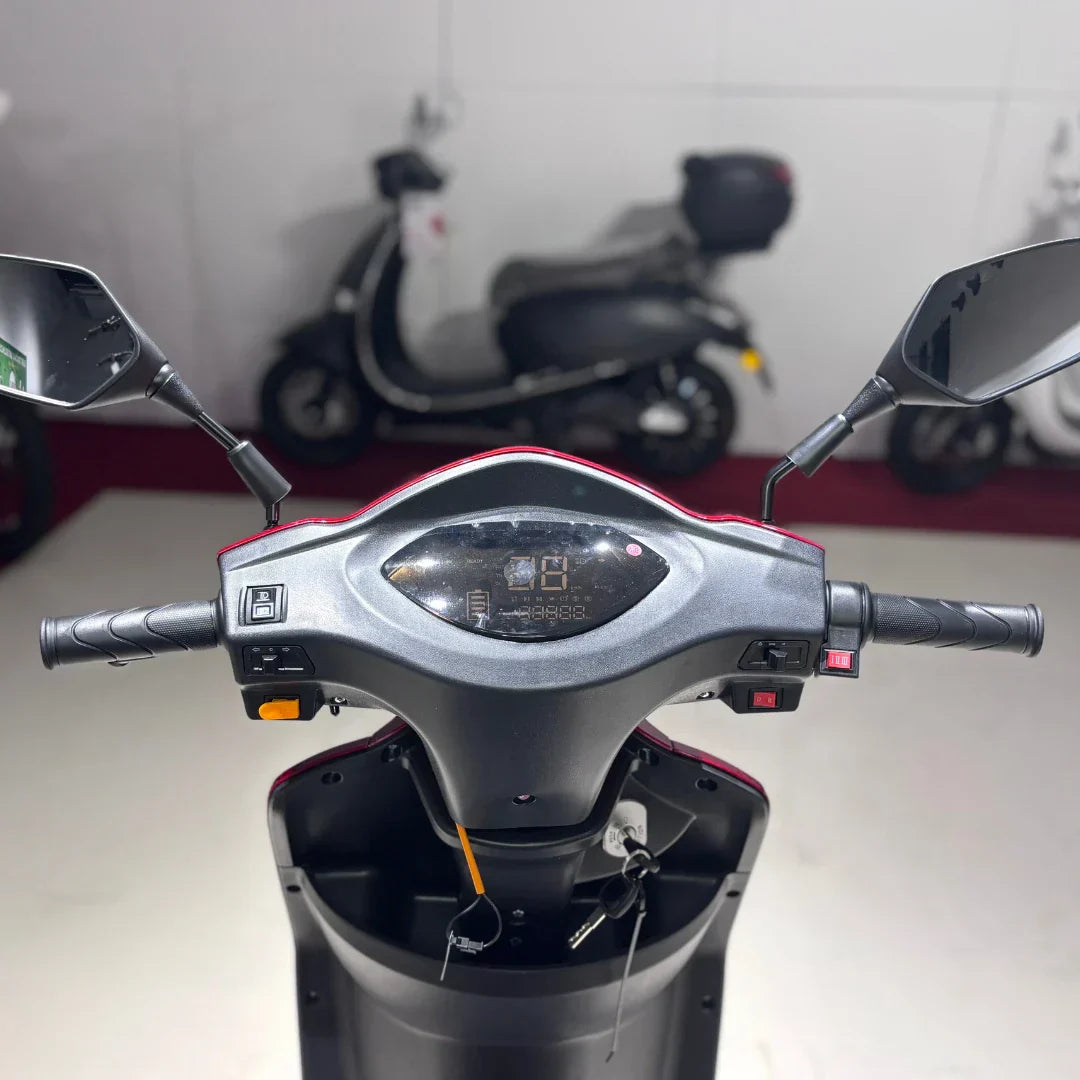 Upravljač električnog skutera Vigorous Vista s digitalnim zaslonom i retrovizorima