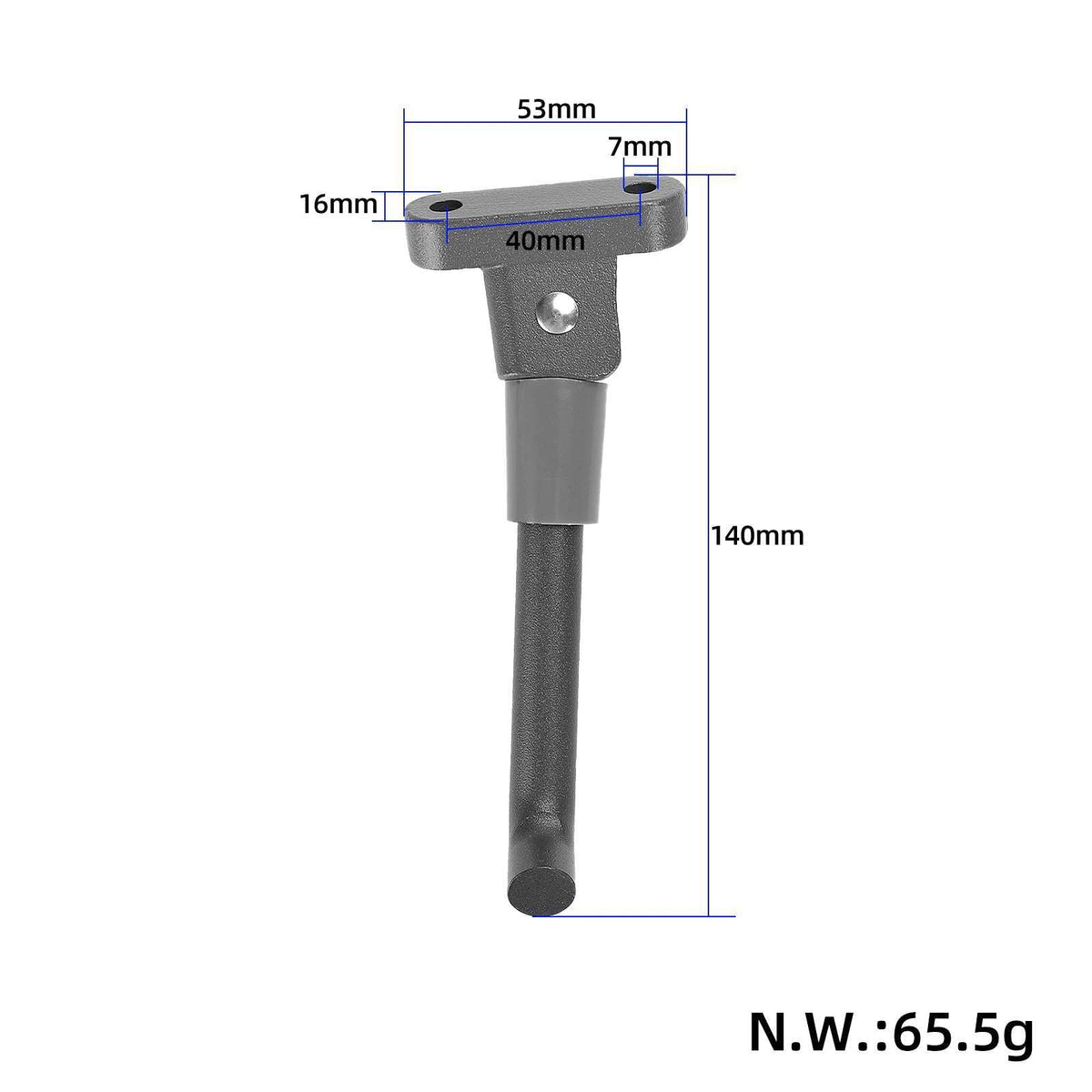 Siva bočna noga za električni romobil KuKirin G2 Pro DB