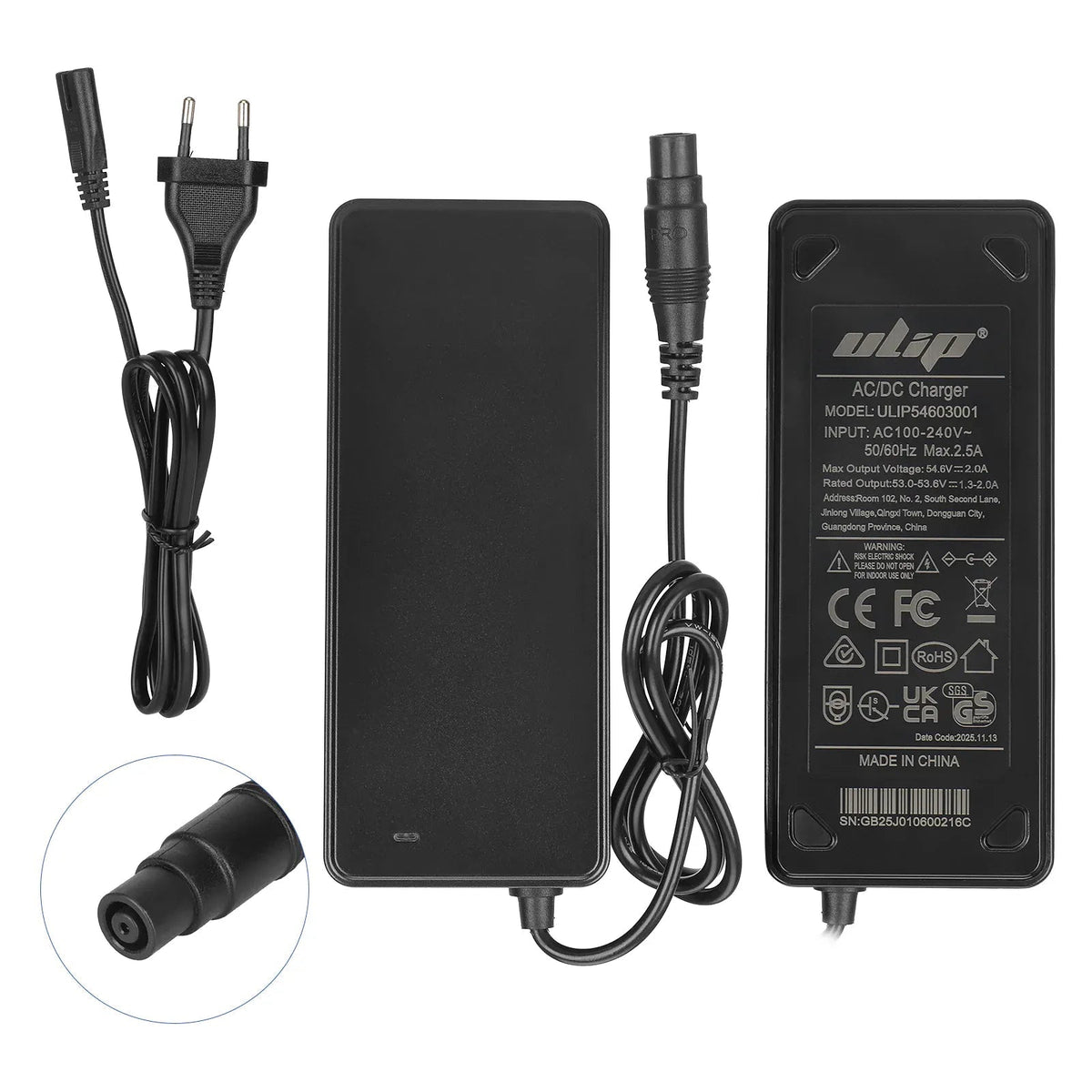 Ulip punjač 54.6V 2A za električni romobil NAVEE XT5