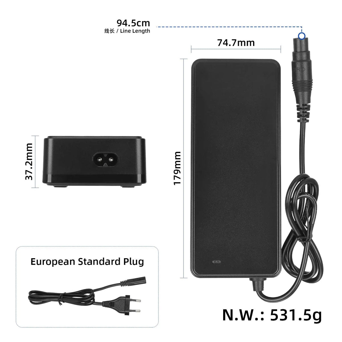 Ulip punjač 54.6V 2A za električni romobil NAVEE XT5