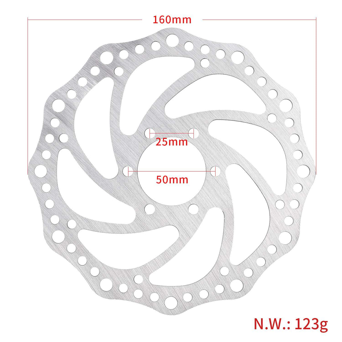 Ojačani kočioni disk 160 mm sa 6 rupa za Dualtron Storm Limited