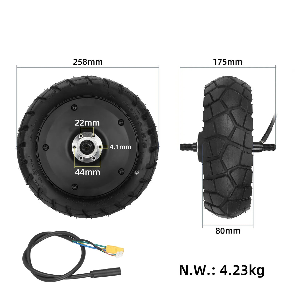ULP7899.1 – Zamjenski motor s gumom za KuKirin T3 – prikaz 2