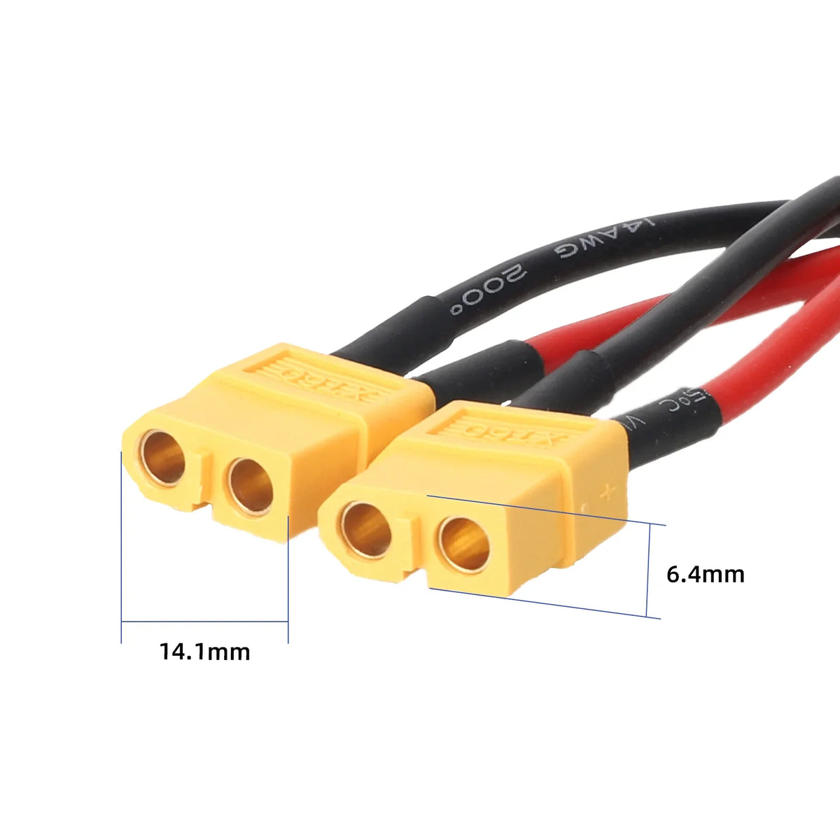 ULP8111.1 – Razdjelni kabel XT60 muški na 2 ženska, 14 AWG – prikaz 5