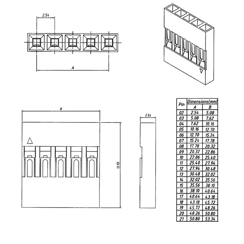 Komplet konektora Dupont 2,54 mm – 620 dijelova — 3