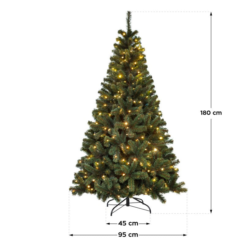 Umjetno božićno drvce s LED lampicama Xmas 60 180 cm