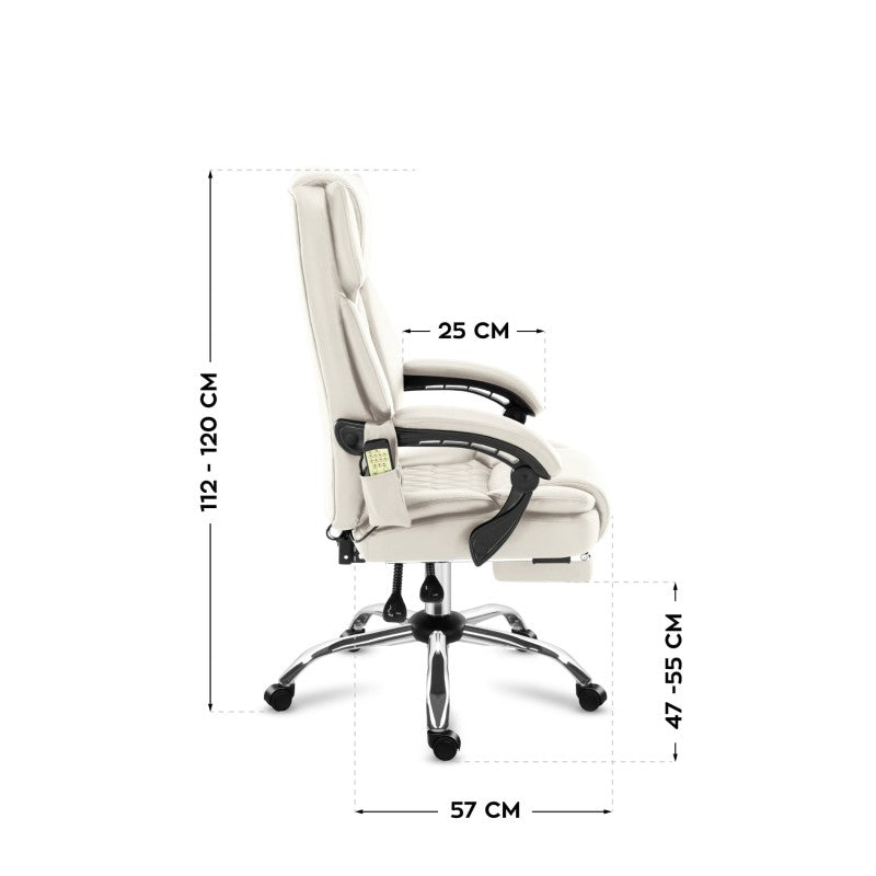 Mark Adler Uredska stolica s masažom Boss 6.0 Beige - slika 8