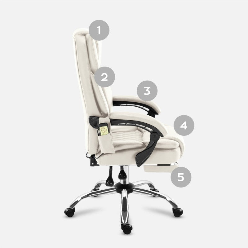 Mark Adler Uredska stolica s masažom Boss 6.0 Beige - slika 10