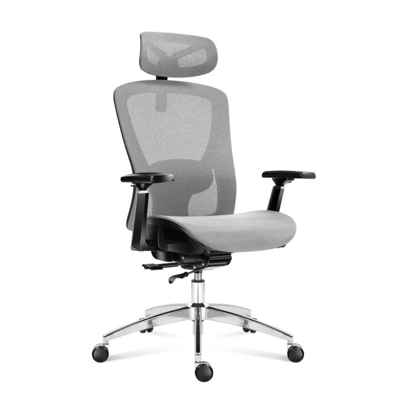 Mark Adler Expert 5.3 Grey ergonomska stolica od mrežaste tkanine - slika 1