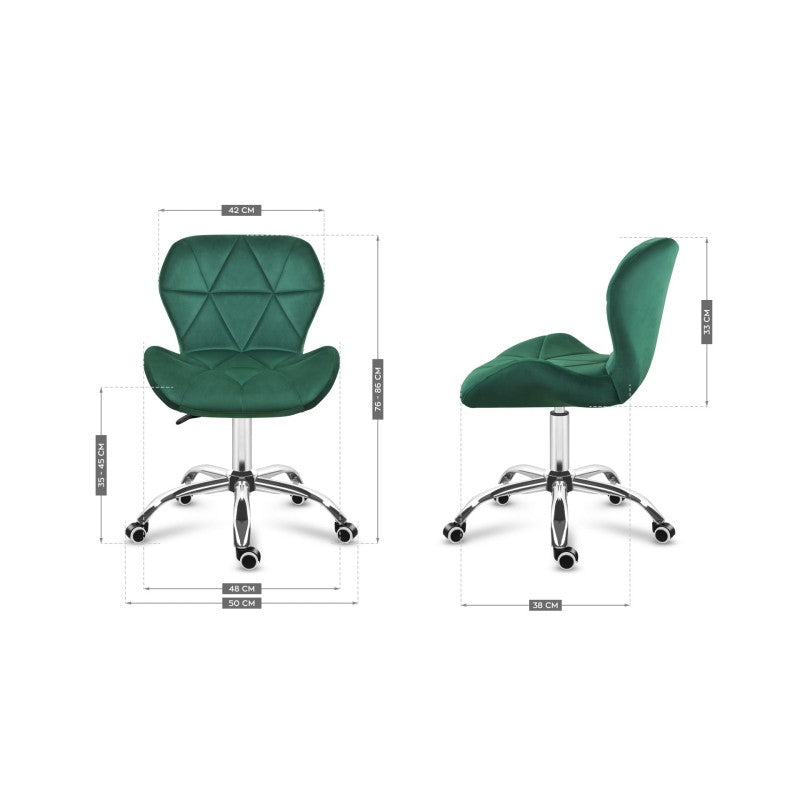 Mark Adler Future 3.0 Green Velur okretna stolica - slika 7