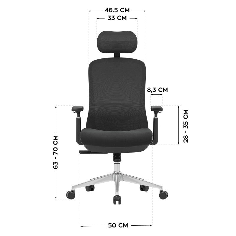 Mark Adler Uredska stolica s masažom Leadpro 6.0 Black - slika 14