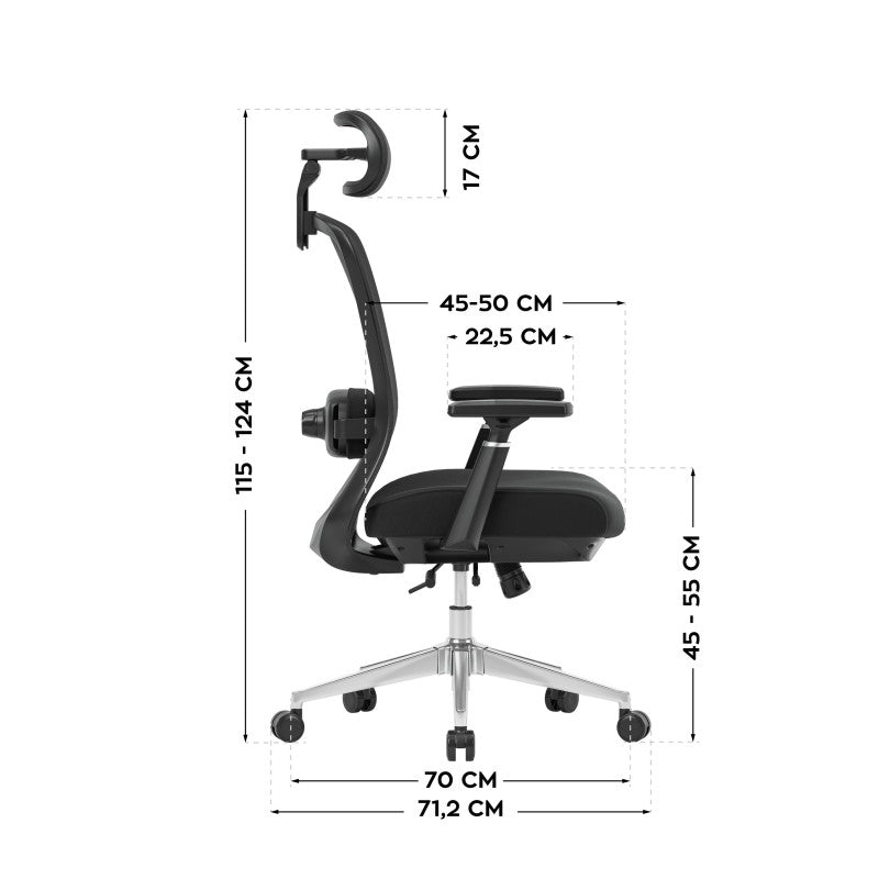 Mark Adler Uredska stolica s masažom Leadpro 6.0 Black - slika 15
