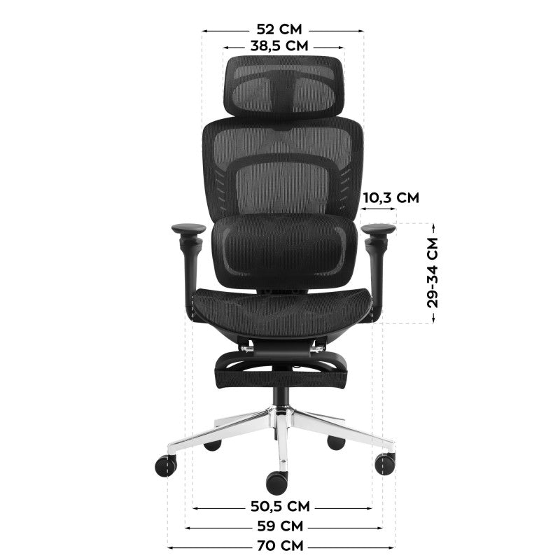 Mark Adler Uredska stolica s masažom Visioner 8.3 Black - slika 7