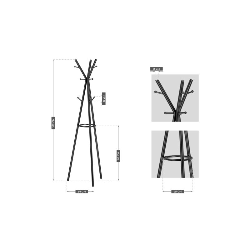 Host 3.0 Clothes Hanger Black vješalica za odjeću