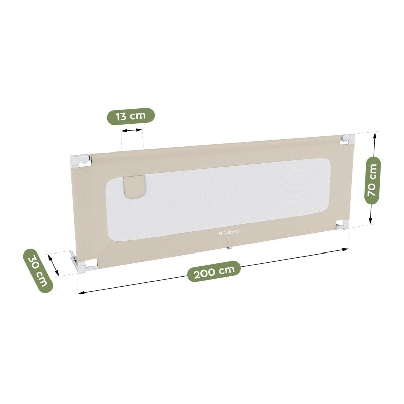 Zaštitna ograda za krevet Cover 40 Beige 200 cm